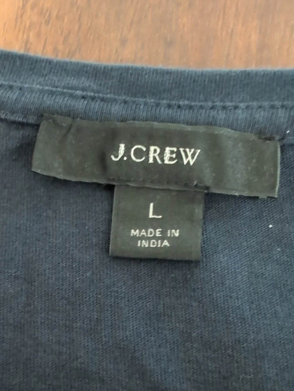 J. Crew Navy Eyelet Ruffle Long Sleeve Top